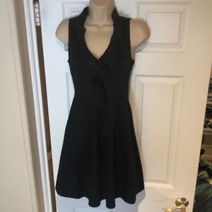 Express A-line dress with ruffle trim. Worn once.
